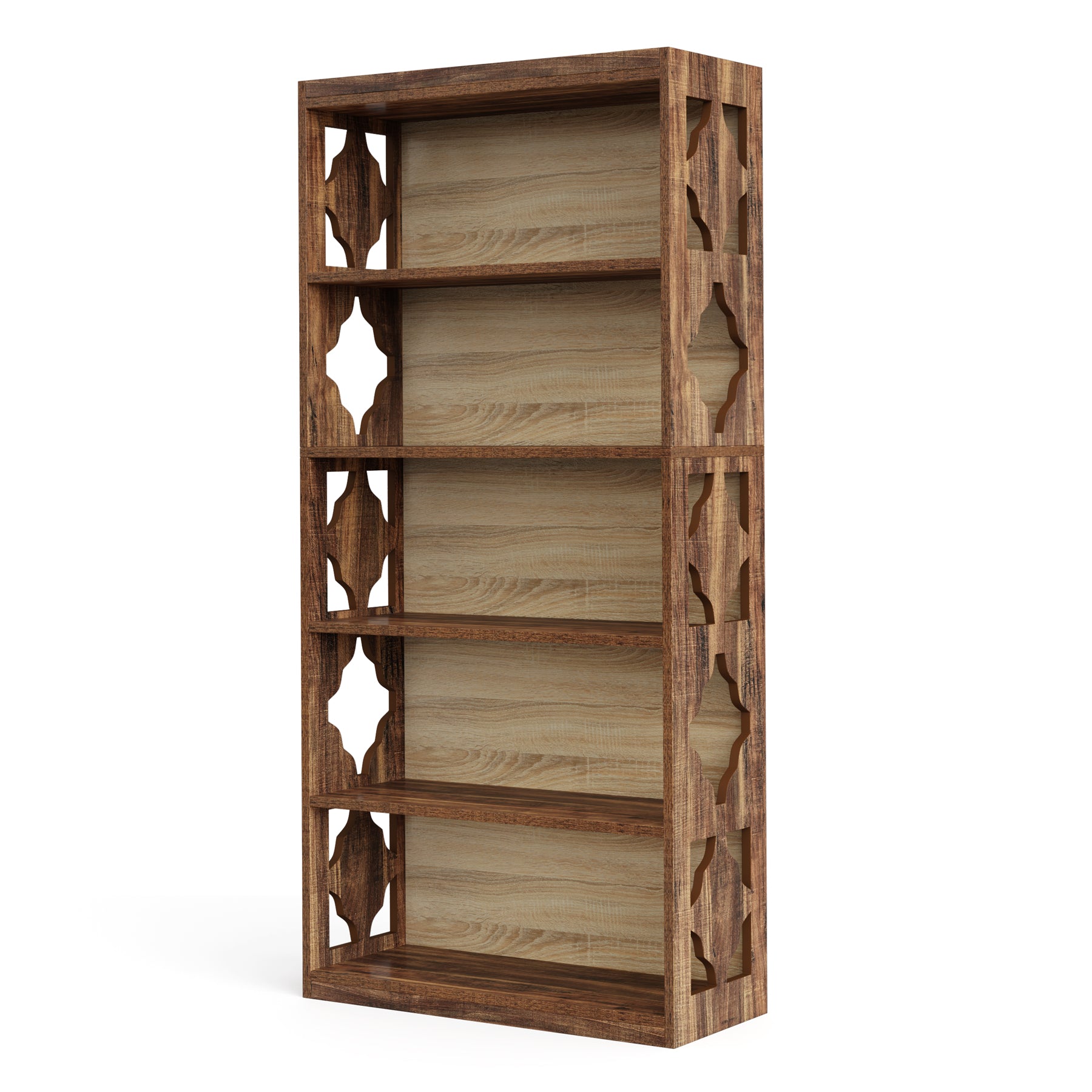 6-Tier Bookshelf, 70-Inch Wood Bookcase with Storage Shelves