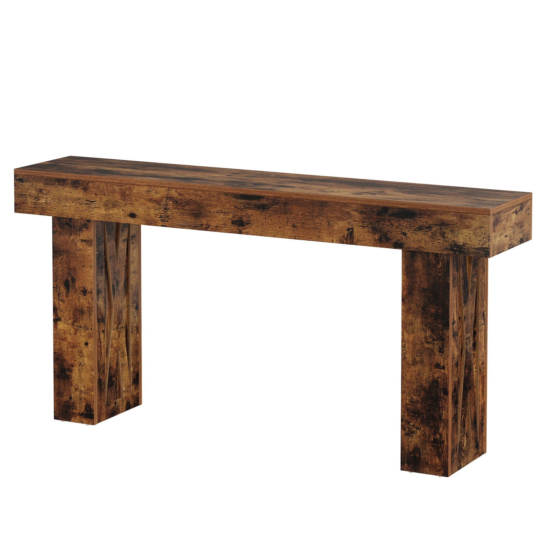 63" Console Table, Farmhouse Sofa Table Hallway Table Tribesigns