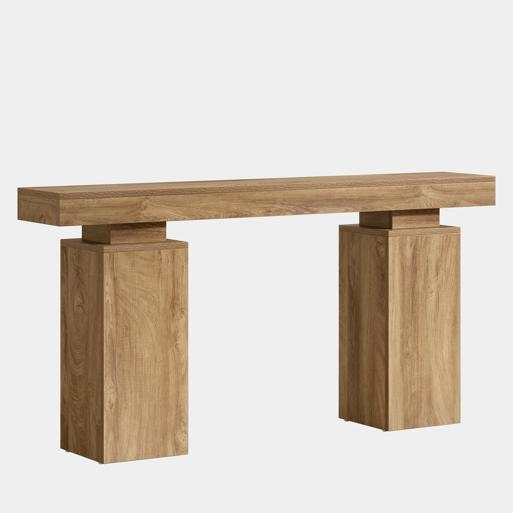 63" Console Table, Wooden Entryway Table Foyer Stand Tribesigns