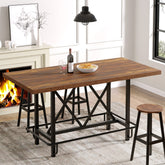 63" Dining Table, Rectangular Kitchen Table for 6 People Tribesigns 3