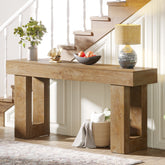 63 - Inch Console Table, Farmhouse Wooden Sofa Table Entryway Table Tribesigns 3