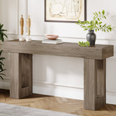 63 - Inch Console Table, Farmhouse Wooden Sofa Table Entryway Table Tribesigns 3