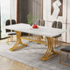 Faux Marble White & Gold