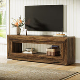 63" Wooden Tv Stand, Farmhouse Entertainment Centers Console Table Tribesigns 3