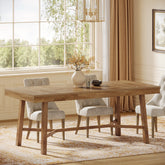 Rectangle Dining Table, 70.9" Kitchen Table with Reinforced Legs for 6-8 3