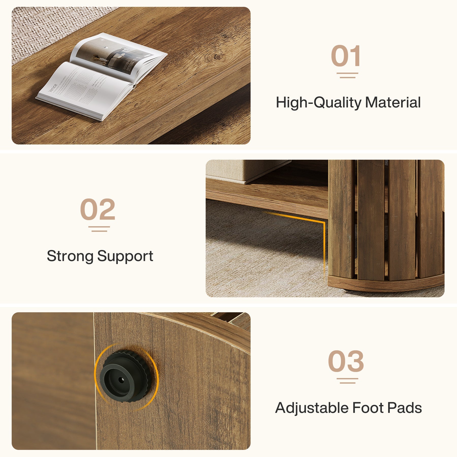 63" Dining Bench, Farmhouse Kitchen Dining Seat with Arc Vertical Slat Splicing Legs