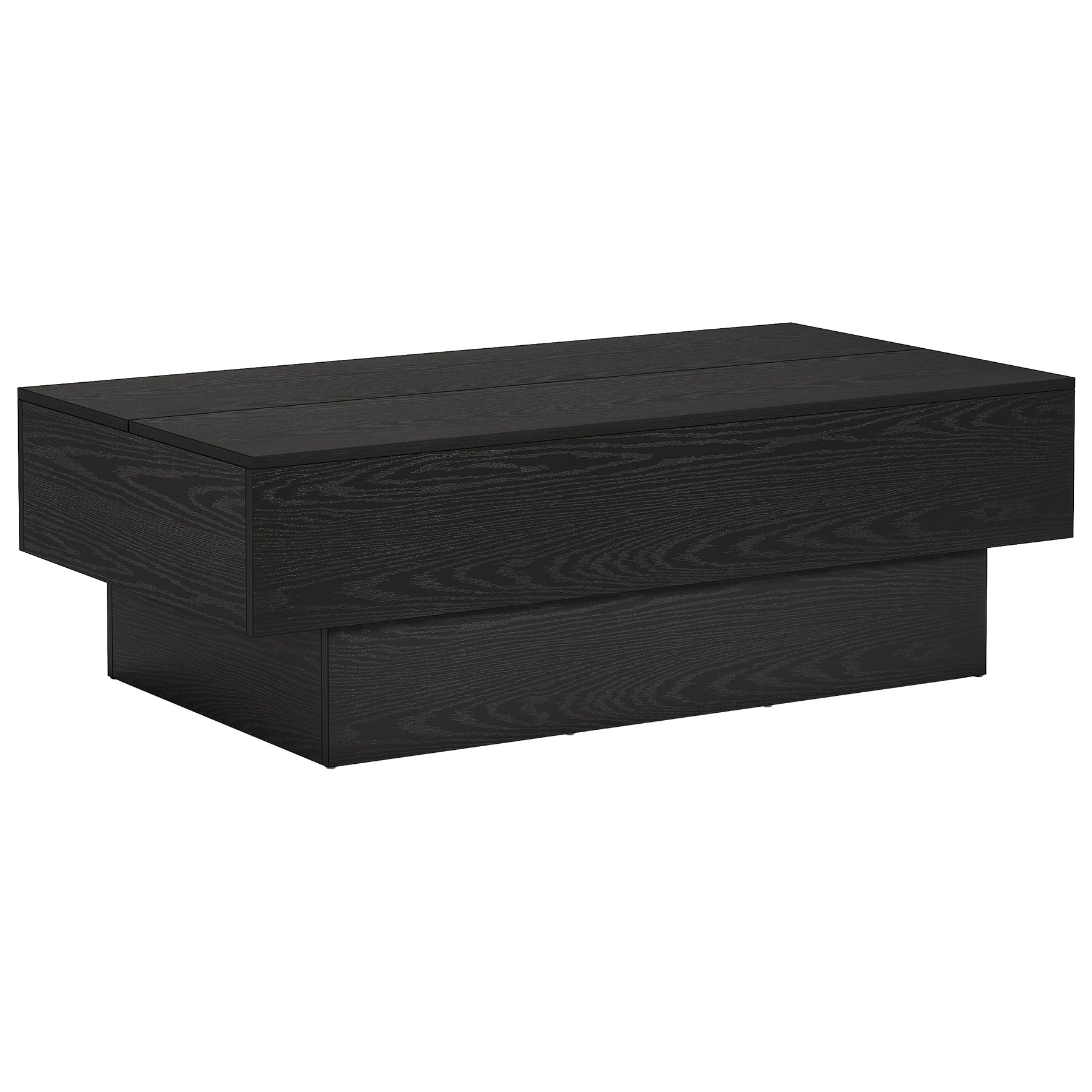 55" Coffee Table, Farmhouse Center Table Tea Table with Sturdy Pedestal