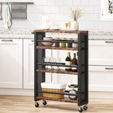 Tribesigns Kitchen Cart, 4 Tier Slim Storage Rolling Cart Spice Rack Tribesigns 3
