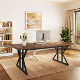 6FT Conference Table, Rectangle Meeting Room Table Executive Desk Tribesigns 3