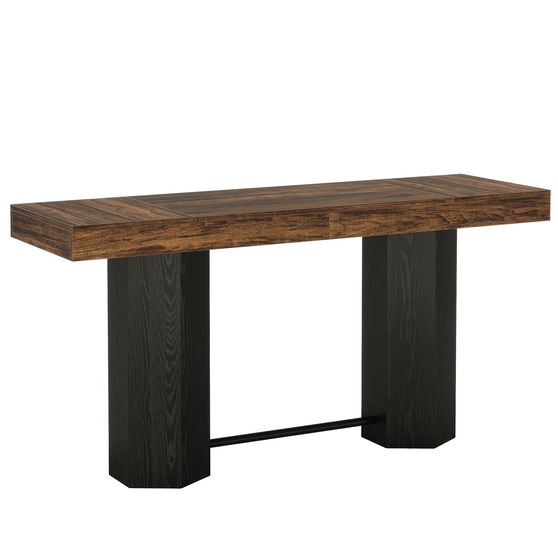 70.9" Home Bar Table, Counter Height Pub Table with Sturdy Base