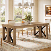 70.8" Dining Table, Wooden Kitchen Dinner Table for 6 - 8 People Tribesigns 3