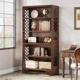 70.8" Freestanding Bookshelf, 6 - Tier Bookcase Display Rack Storage Shelves Tribesigns 3