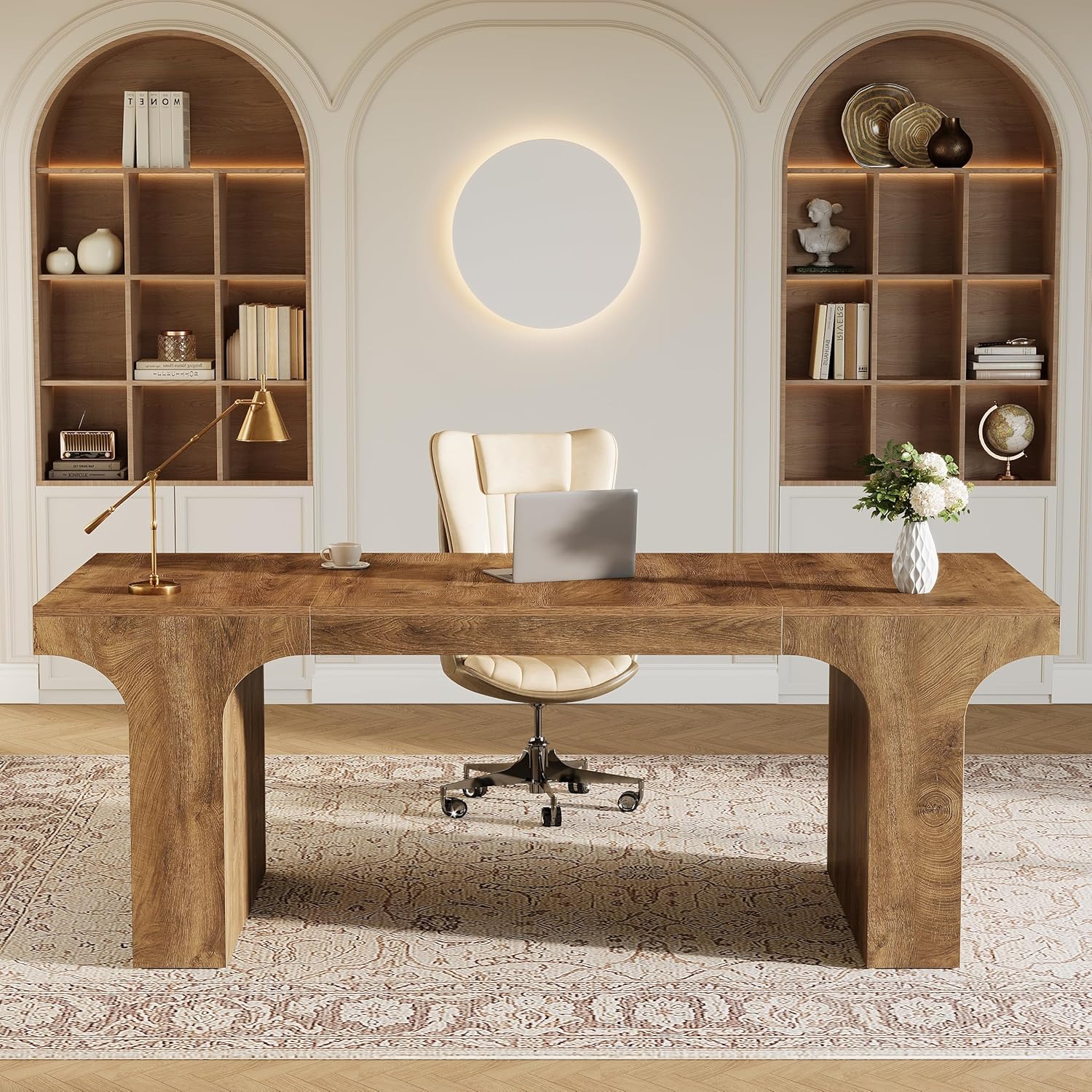 70.87" Executive Desk, Simple Computer Desk Conference Table for 6 - 8 Tribesigns