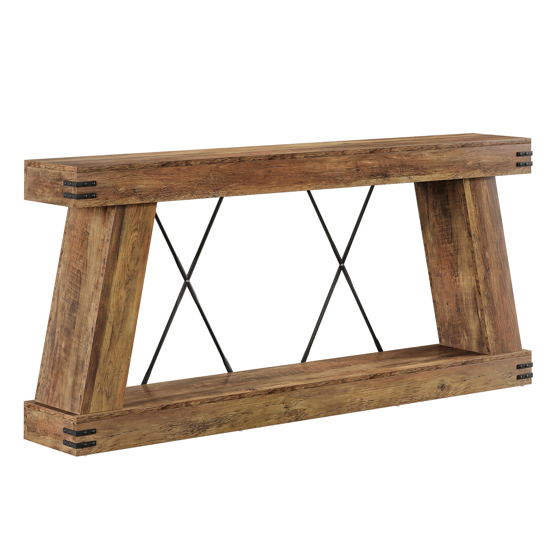 70.9" Console Table, Farmhouse Sofa Entryway Table with Sturdy Base Tribesigns
