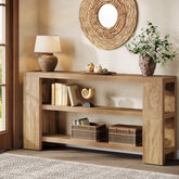 70.9" Console Table, Wooden 3 - Tier Sofa Foyer Table Tribesigns 3