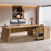 78" L Shaped Executive Desk, Corner Computer Desk Home Office Desk Tribesigns 3