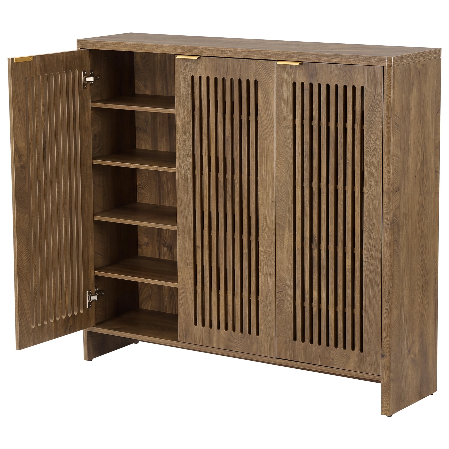 47" Buffet Cabinet with Storage, Sideboard Cabinet with Adjustable Shelves for Dining Room