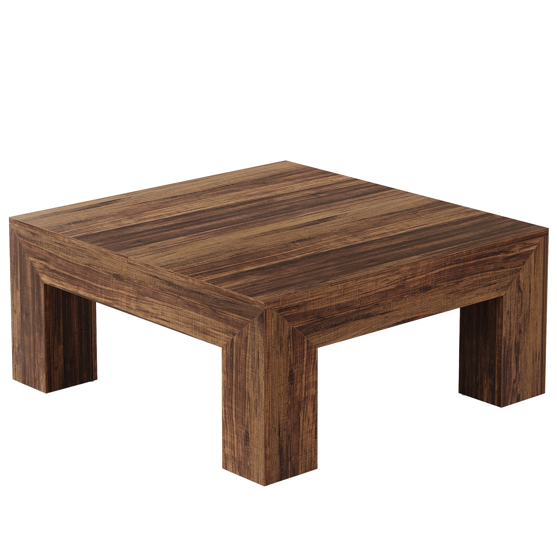 39" Coffee Table, Farmhouse Square Accent Center Cocktail Table