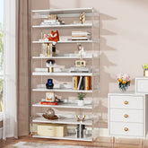 8 - Tier Bookshelf, Acrylic Bookcase Storage Display Shelf Tribesigns 3