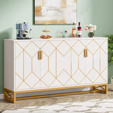 59" Modern Sideboard Buffet Kitchen Storage Cabinet with Doors Tribesigns 3