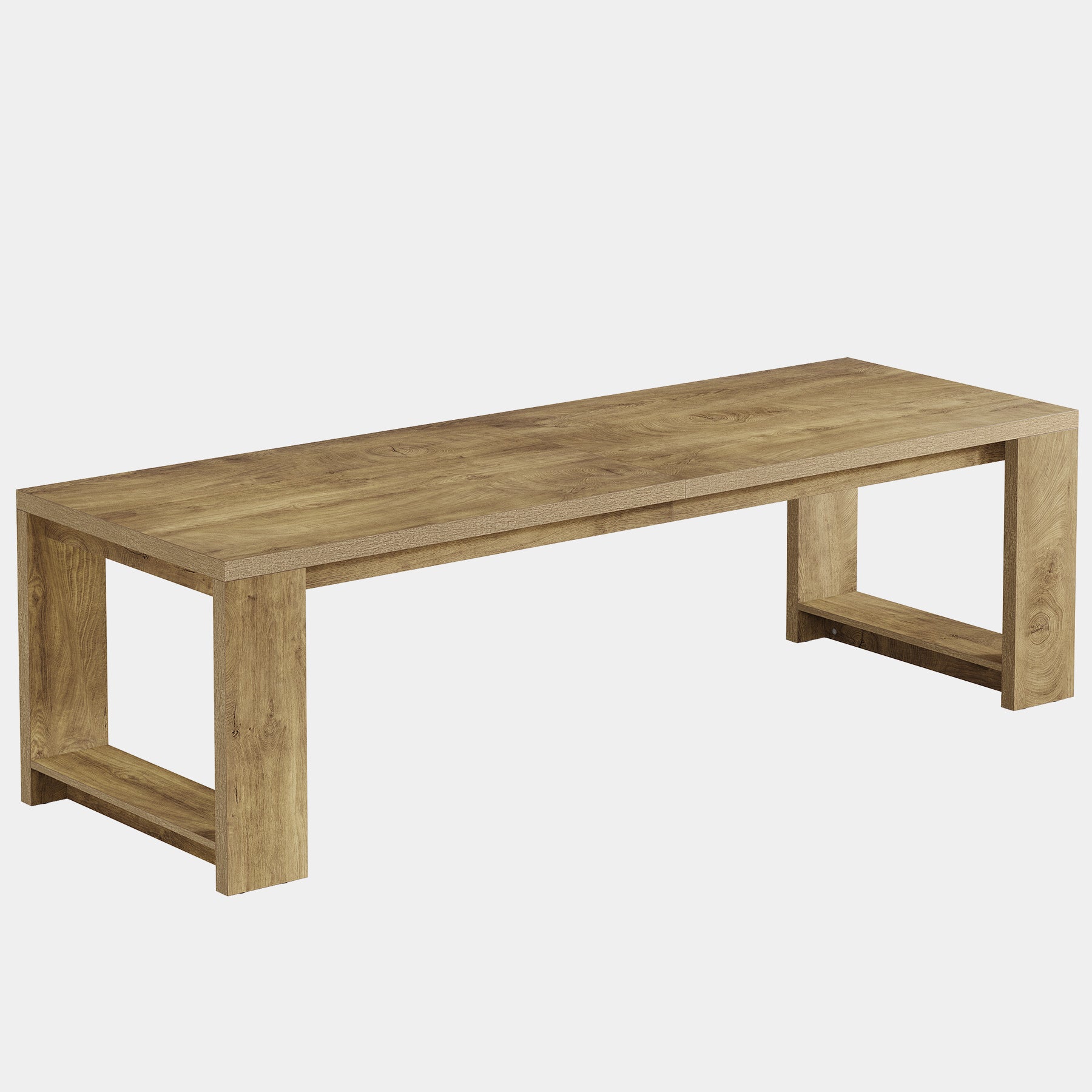 86" Dining Table, Farmhouse Kitchen Dinner Table For 8 - 10 People Tribesigns