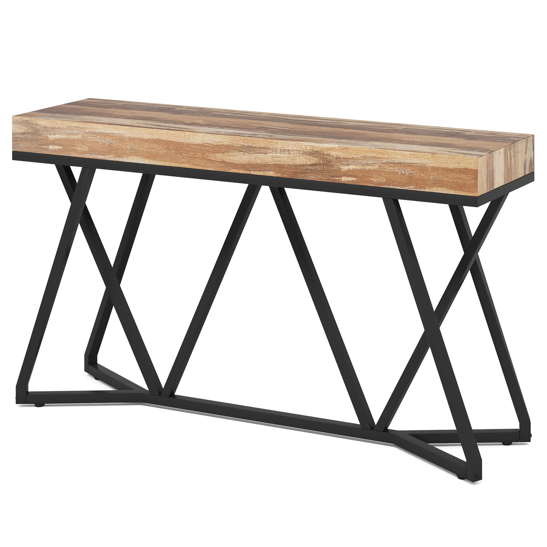 Farmhouse Console Table, 55" Sofa Table Wood Entryway Table Tribesigns