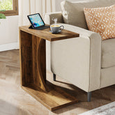 C - Shaped End Table, Sofa Side Table Couch Table Tribesigns 3