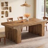 Farmhouse Dining Table, 70.87" Rectangular Kitchen Dining Table for 6 - 8 People Tribesigns 3