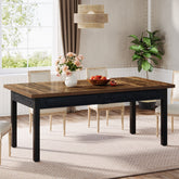 Modern Dining Table, 63" Kitchen Table For 4 - 6 People Tribesigns 3