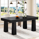Modern Kitchen Table, 63" Dining Table Dinner Table for 4 - 6 Tribesigns 3