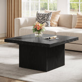 Square Coffee Table, 31.5 - Inch Wood Center Table Cocktail Table Tribesigns 3