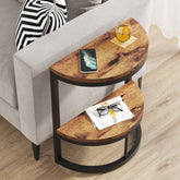 Tribesigns Half Round End Table, Narrow Side Table with Metal Frame Tribesigns 3