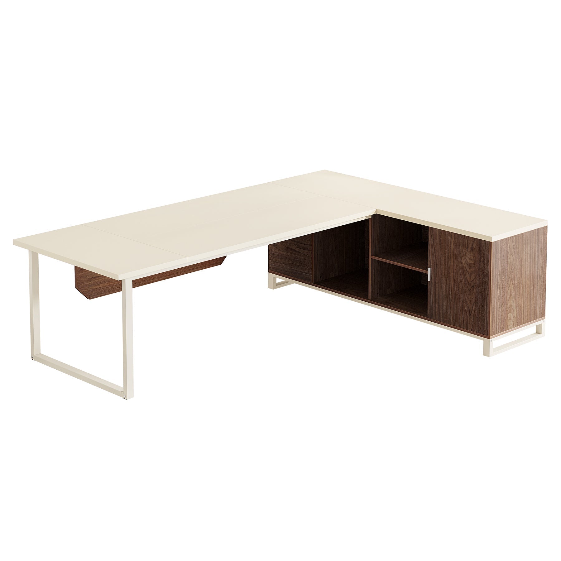 Tribesigns Large L - Shaped Desk, 70.87" Executive Desk with 55" File Cabinet Tribesigns
