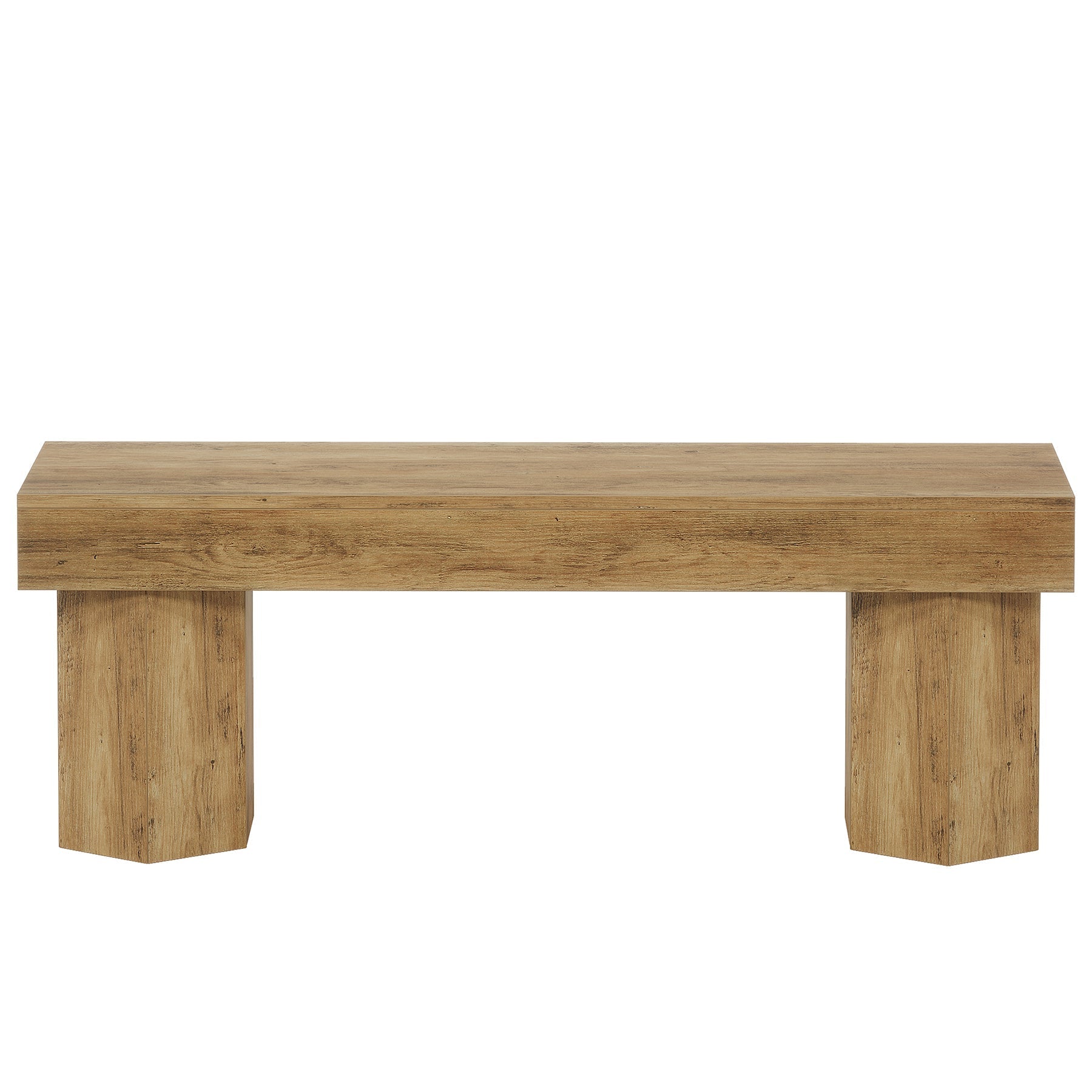 Wooden Dining Seat, 41" End of Bed Bench for Indoor Space Tribesigns